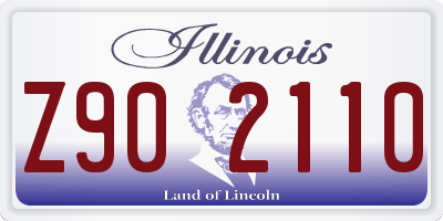 IL license plate Z902110