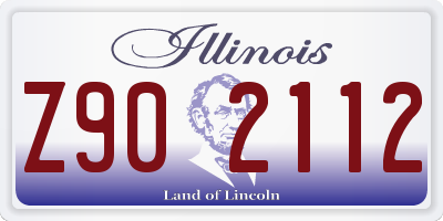 IL license plate Z902112
