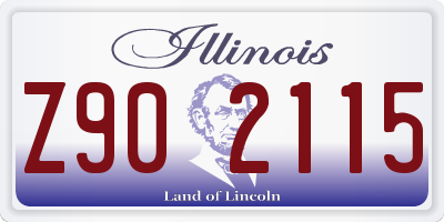 IL license plate Z902115