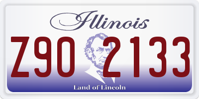 IL license plate Z902133