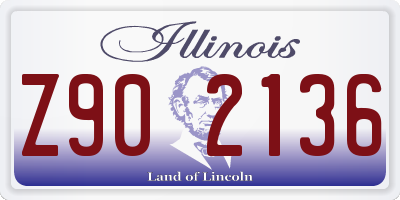 IL license plate Z902136