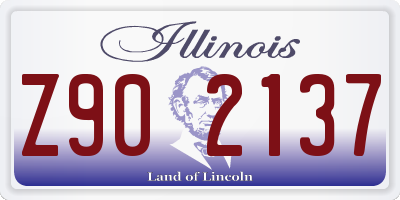 IL license plate Z902137