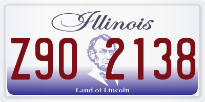 IL license plate Z902138
