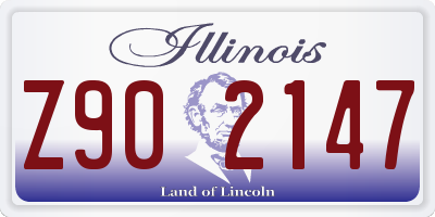 IL license plate Z902147