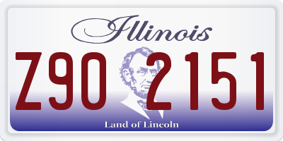 IL license plate Z902151