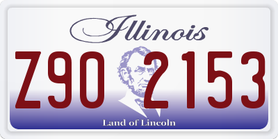 IL license plate Z902153