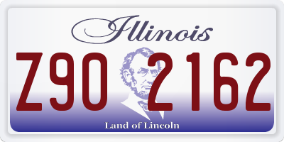 IL license plate Z902162