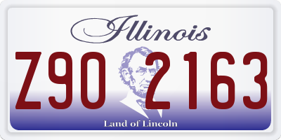 IL license plate Z902163