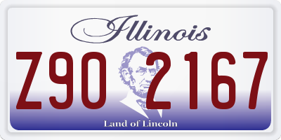 IL license plate Z902167