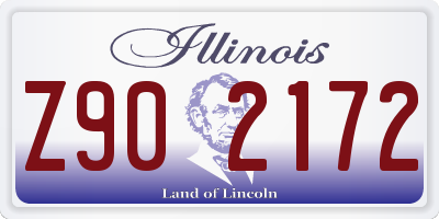 IL license plate Z902172