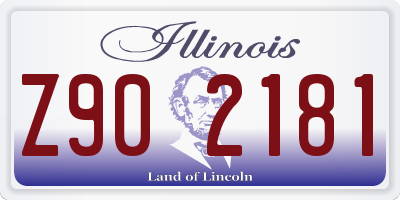 IL license plate Z902181