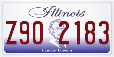 IL license plate Z902183
