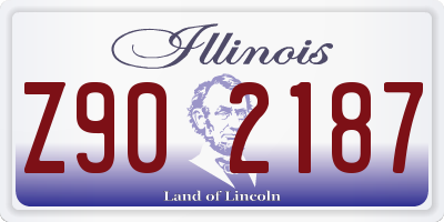 IL license plate Z902187