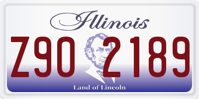 IL license plate Z902189