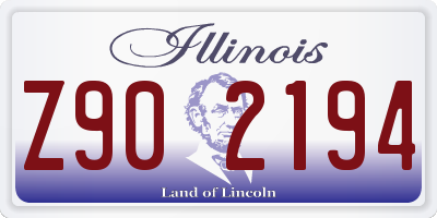 IL license plate Z902194