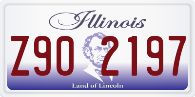 IL license plate Z902197