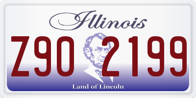 IL license plate Z902199