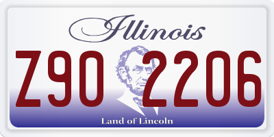 IL license plate Z902206