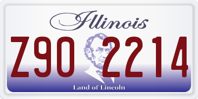 IL license plate Z902214
