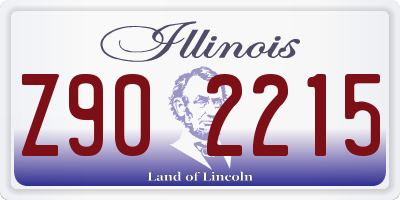 IL license plate Z902215