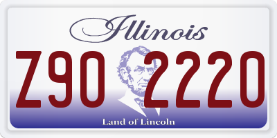 IL license plate Z902220