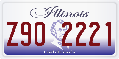 IL license plate Z902221
