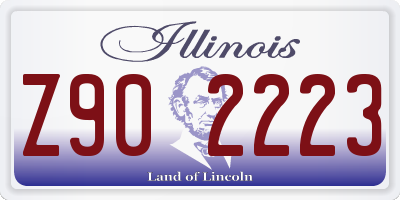 IL license plate Z902223