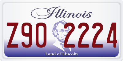 IL license plate Z902224