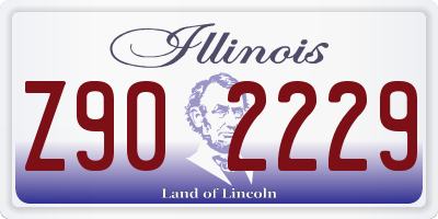 IL license plate Z902229