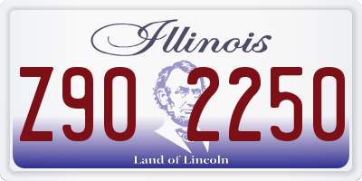 IL license plate Z902250
