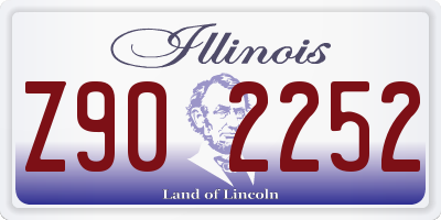 IL license plate Z902252