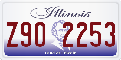 IL license plate Z902253