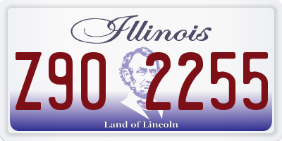 IL license plate Z902255