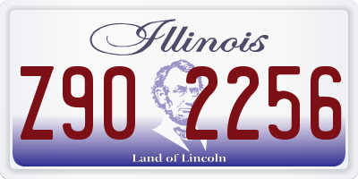 IL license plate Z902256