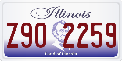 IL license plate Z902259