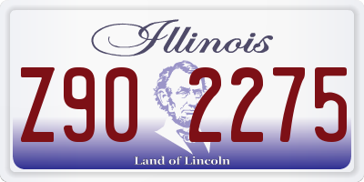 IL license plate Z902275