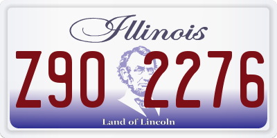 IL license plate Z902276