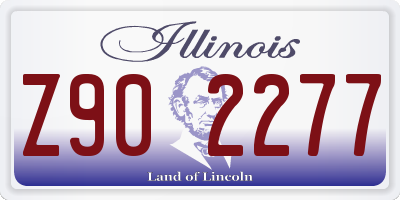 IL license plate Z902277