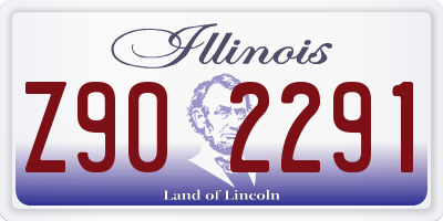 IL license plate Z902291