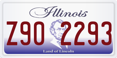 IL license plate Z902293