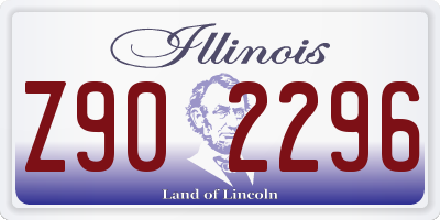 IL license plate Z902296