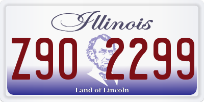 IL license plate Z902299