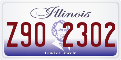 IL license plate Z902302
