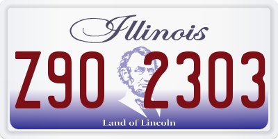 IL license plate Z902303