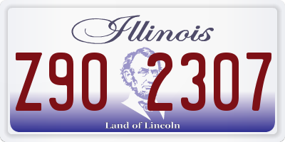 IL license plate Z902307