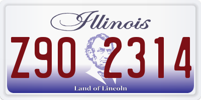 IL license plate Z902314