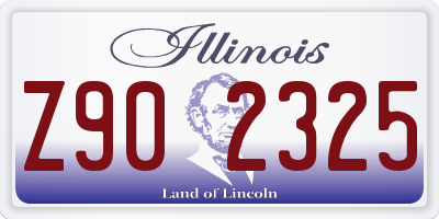 IL license plate Z902325