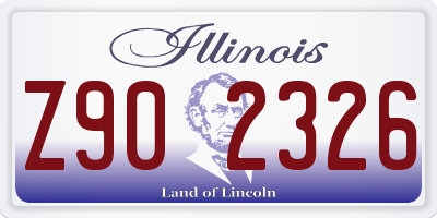 IL license plate Z902326