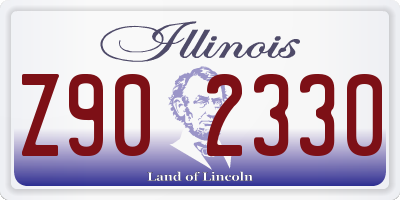 IL license plate Z902330