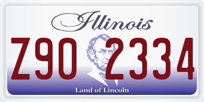 IL license plate Z902334